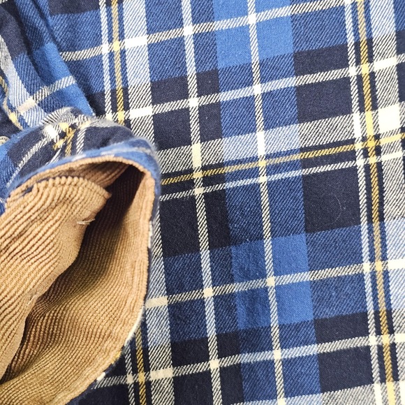 Legendary Whitetails Shirt Mens 3XL Blue Plaid Flannel Button Up Collar - Picture 5 of 12